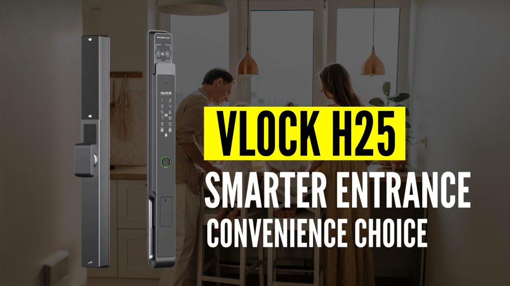 VLOCK H25 Wifi Smart Door Lock For Sliding Door